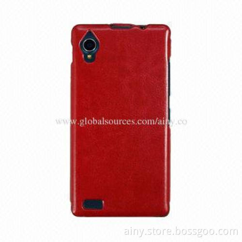 Ainy Natural Leather Case, Heat Setting Professional Design, for Fly IQ4412 Quad Coral